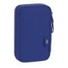 Plumier Doble F.C. Barcelona Rojo Azul marino 12.5 x 19.5 x 4 cm (28 piezas)