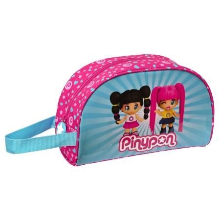 Neceser de Viaje Pinypon Azul Rosa Poliéster 300D 26 x 16 x 9 cm