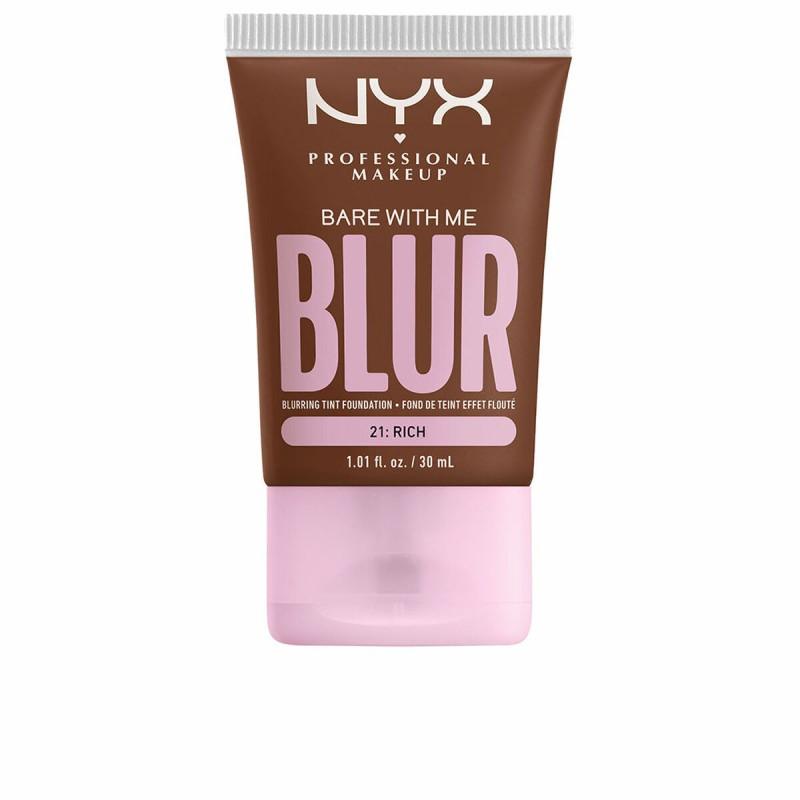 Base de Maquillaje Cremosa NYX Bare With Me Blur Nº 21 Rich 30 ml