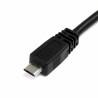 Cable USB 2.0 A a Micro USB B Startech USB2HAUBY3 Negro