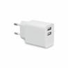 Cargador de Pared KSIX 2 USB 2.4A Blanco