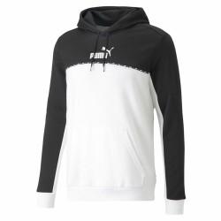 Sudadera con Capucha Hombre Puma Block X Tape  Blanco Negro