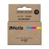 Cartucho de Tinta Original Actis KH-57R Cian/Magenta/Amarillo