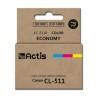 Cartucho de Tinta Original Actis KC-511R Cian/Magenta/Amarillo