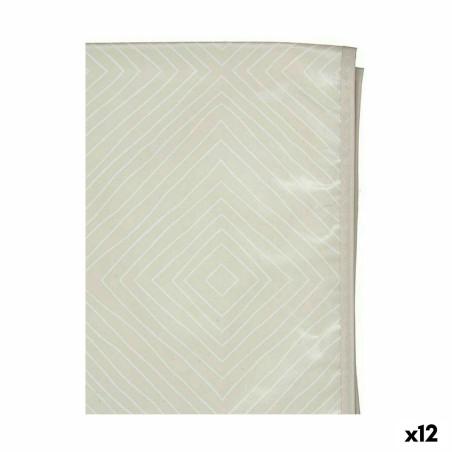 Mantel Hule Beige Rombos 140 x 140 cm (12 Unidades)