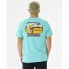 Camiseta Rip Curl Slasher Aguamarina Hombre