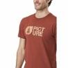 Camiseta Picture Basement Cork Rojo Oscuro Hombre