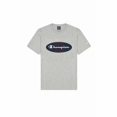 Camiseta de Manga Corta Hombre Champion Crewneck Gris