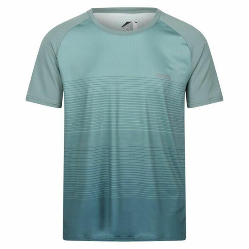 Camiseta de Manga Corta Hombre Regatta Pinmor Aguamarina