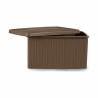 Caja de Almacenaje con Tapa Stefanplast Elegance Lateral Beige Plástico 29 x 21 x 39 cm (5 Unidades)