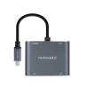 Adaptador USB C a HDMI NANOCABLE 10.16.4305 4K Ultra HD Gris 15 cm