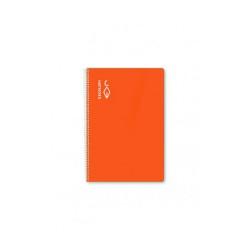 Libreta de Anillas ESCOLOFI Naranja Cuarto 5 Piezas 50 Hojas