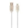 Cable Lightning Cablexpert CC-USB2R-AMLM-2M-W