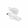 Cargador de Pared + Cable USB A a USB C DCU 66826 Blanco (1 m)