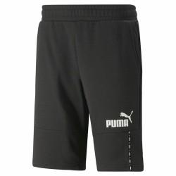 Pantalón Corto Deportivo Puma  Essentials Block Tape Negro