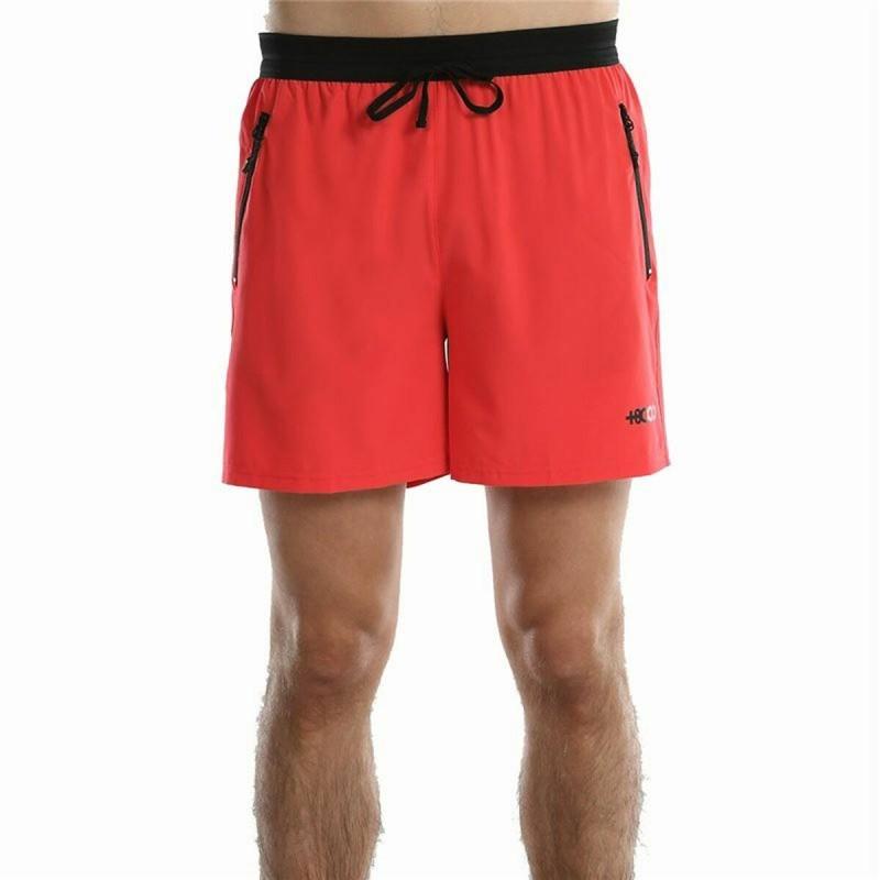 Pantalón Corto Deportivo +8000 Krinen  Cereza Montaña Rojo