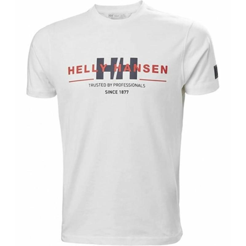 Camiseta de Manga Corta Hombre RWB GRAPHIC Helly Hansen 53763 001 Blanco