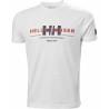 Camiseta de Manga Corta Hombre RWB GRAPHIC Helly Hansen 53763 001 Blanco