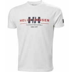 Camiseta de Manga Corta Hombre RWB GRAPHIC Helly Hansen 53763 001 Blanco