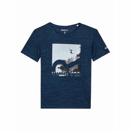 Camiseta de Manga Corta Niño Regatta Alvarado VII Bluewingmarl Azul