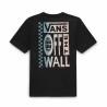 Camiseta de Manga Corta Niño Vans Global Stack-B Negro