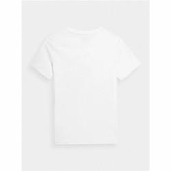 Camiseta de Manga Corta Niño 4F M294  Blanco