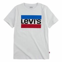 Camiseta de Manga Corta Niño Levi's Sportswear Logo Blanco