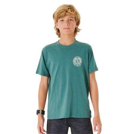 Camiseta de Manga Corta Niño Rip Curl Stapler  Azul