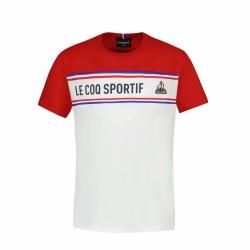 Camiseta de Manga Corta Niño Le coq sportif  N°2 Tricolore Blanco