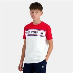 Camiseta de Manga Corta Niño Le coq sportif  N°2 Tricolore Blanco