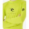 Camiseta de Manga Corta Infantil Rip Curl Corps L/S Rash Vest  Amarillo Surf Licra