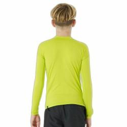 Camiseta de Manga Corta Infantil Rip Curl Corps L/S Rash Vest  Amarillo Surf Licra