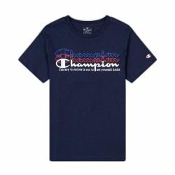 Camiseta de Manga Corta Niño Champion Crewneck  Azul