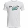 Camiseta de Manga Corta Niño Under Armour Curry Trolly Blanco