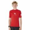 Camiseta de Manga Corta Niño Rip Curl Corps L/S Rash Vest  Rojo Licra Surf