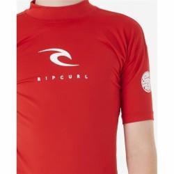 Camiseta de Manga Corta Niño Rip Curl Corps L/S Rash Vest  Rojo Licra Surf