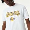 Camiseta de baloncesto New Era NBA LA Lakers Blanco