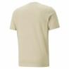 Camiseta de Manga Corta Puma Essentials Elevated Beige Unisex