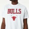 Camiseta de baloncesto New Era NBA Chicago Bulls Blanco