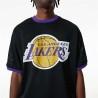 Camiseta de baloncesto New Era Mesh LA Lakers Negro