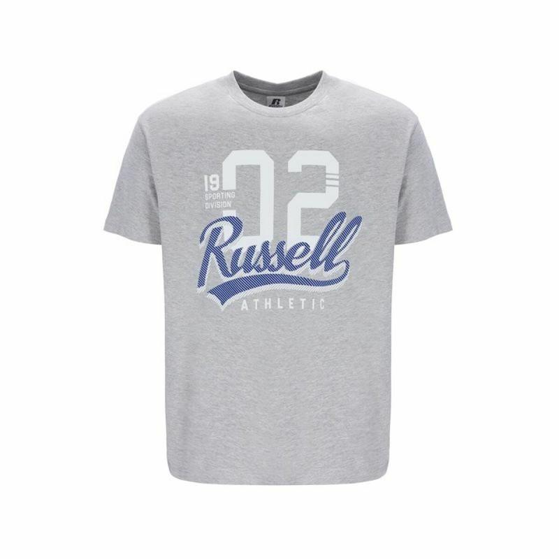 Camiseta de Manga Corta Hombre Russell Athletic Amt A30101 Gris