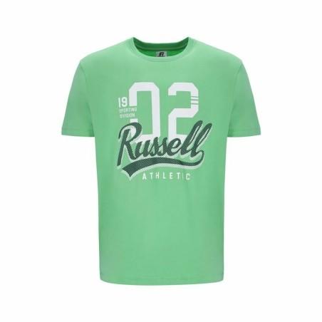 Camiseta de Manga Corta Hombre Russell Athletic Amt A30101 Verde Verde Claro