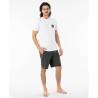 Camiseta de Manga Corta Rip Curl Wettie Essential Blanco Hombre