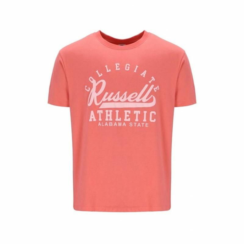 Camiseta de Manga Corta Russell Athletic Amt A30211 Coral Hombre