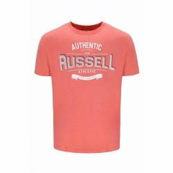 Camiseta de Manga Corta Hombre Russell Athletic Amt A30081 Naranja Coral