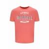 Camiseta de Manga Corta Hombre Russell Athletic Amt A30081 Naranja Coral