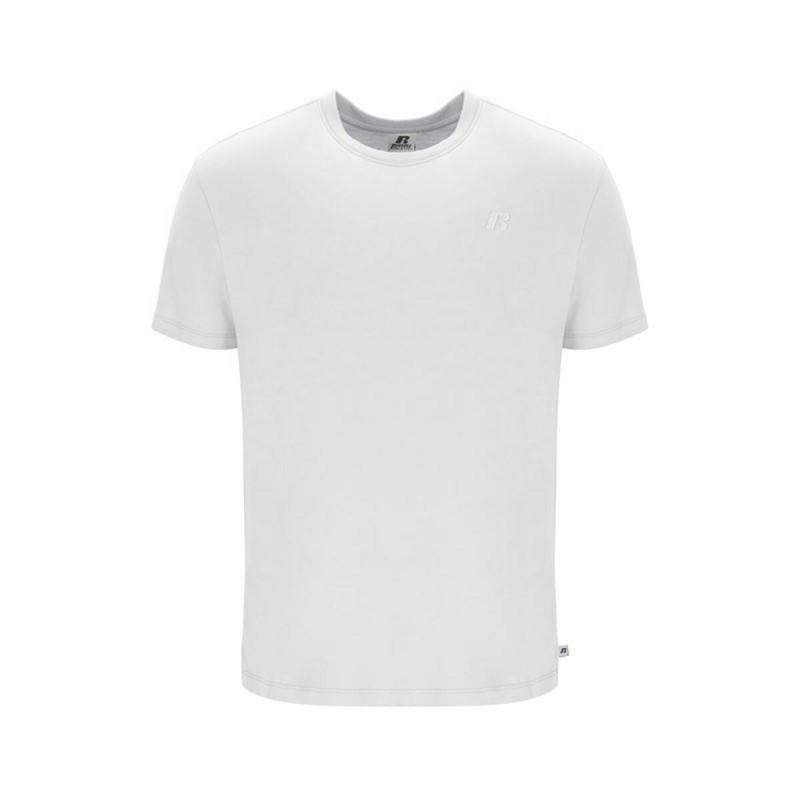 Camiseta de Manga Corta Hombre Russell Athletic Amt A30011 Blanco