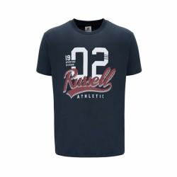 Camiseta de Manga Corta Hombre Russell Athletic Amt A30101 Azul oscuro