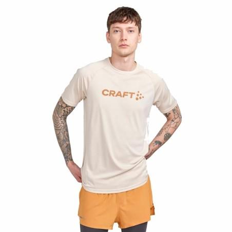 Camiseta de Manga Corta Craft Core Essence Logo Beige