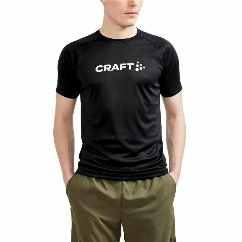 Camiseta de Manga Corta Craft Core Essence Logo Negro